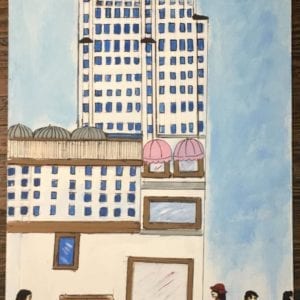 Charlie A. Owens Oil On Board, Columbus, Ohio