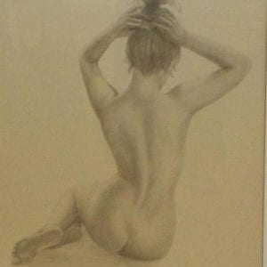 De Simone, Signed & Framed Print Of Nude Woman