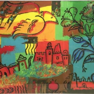 Ketti Camus, Signed Mixed Media Painting