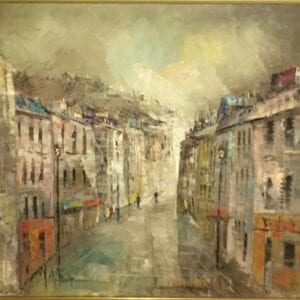 Montmartre, Original Signed & Framed Oil on Canvas
