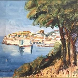 Michail Skansi Oil On Canvas Coastal Scene