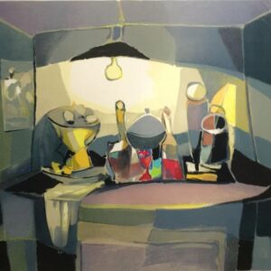 Marcel Mouly, Pencil Signed, Limited Edition Lithograph, Still Life “Objets Sous La Lampe”