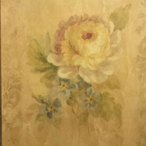 Signed, Danhui Nai Print Of Flowers In Gilt Frame
