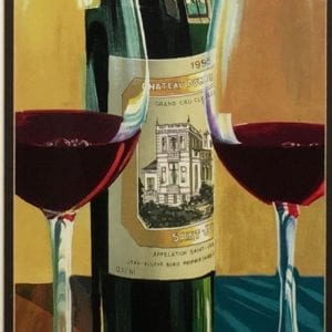 Dima Gorban Serigraph, Wine For Two