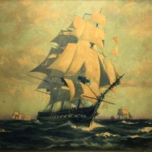 Gordon Grant Ship Scene Print