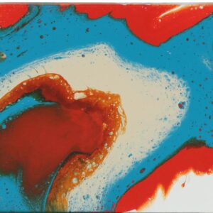 Abstract Mixed Media Painting "Hot and Cold", 2017
