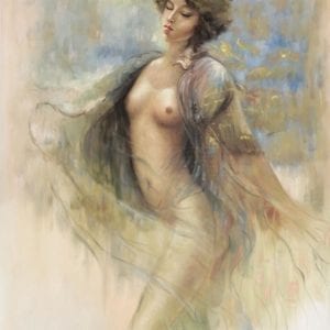 Oil On Canvas Of Nude Woman