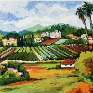 Limited Edition, Signed, Zina Roitman Serigraph, Provence