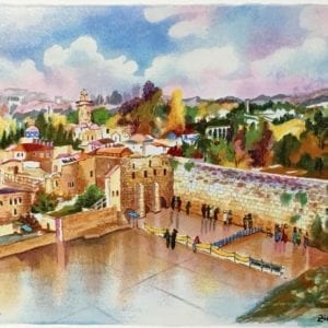 Numbered and Signed, Zina Routman Serigraph, Jerusalem