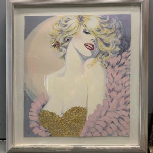 Pencil Signed Viche Lithograph, Golden Girl